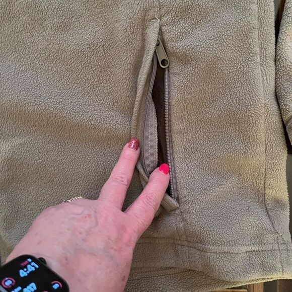 Columbia Large Tan CoatโJacketโFuzzyโWarm - Picture 13 of 16